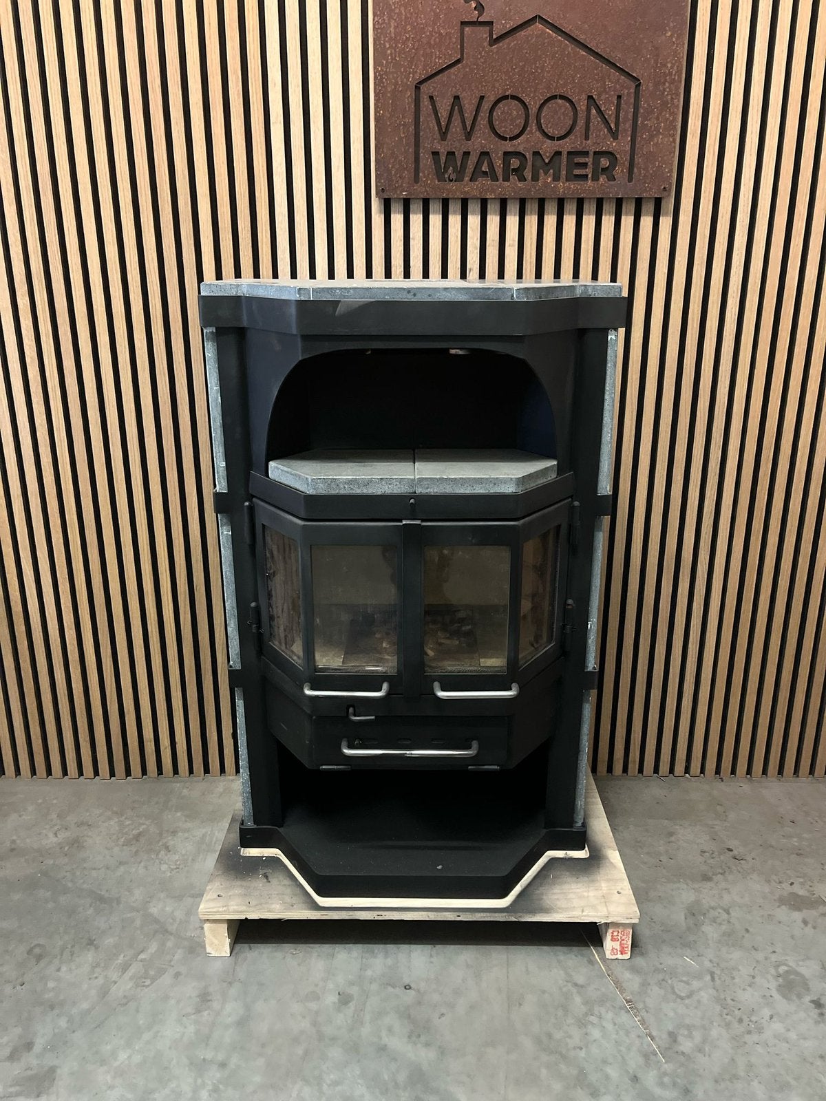 25093 Poêle en stéatite BK 8kw, Maison & Meubles, Poêles, Enlèvement, Utilisé, Bois, Autoportant