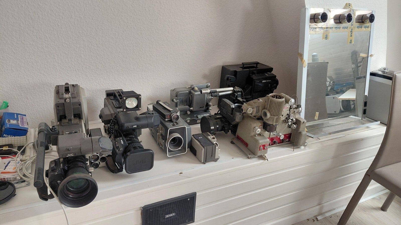 Oude camera's, Ophalen