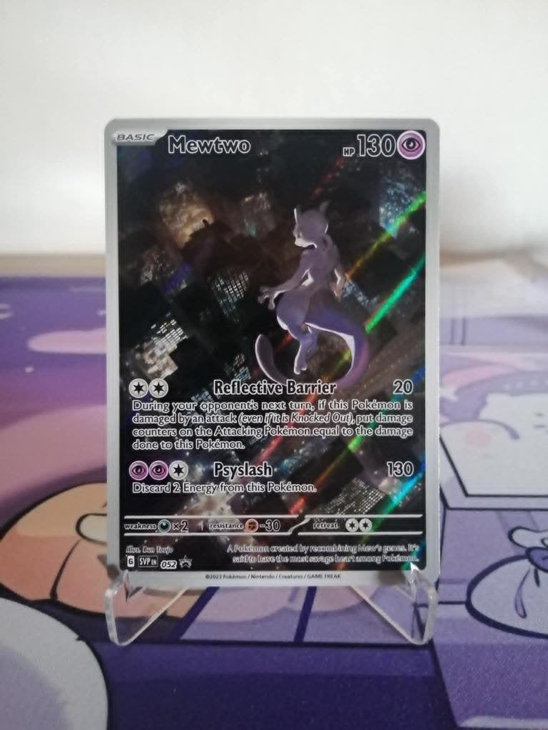 Mewtwo SVP052, Ophalen of Verzenden, Zo goed als nieuw, Losse kaart, Foil