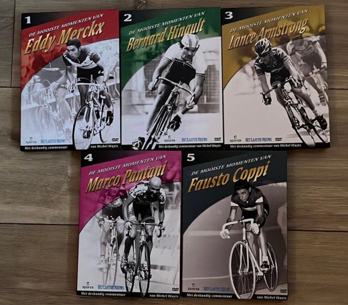 Wielrennen (5 delen), De mooiste momenten van, Ophalen of Verzenden, Zo goed als nieuw