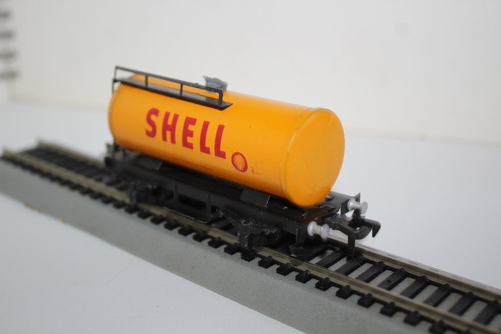 Fleischmann HO tankwagen shell métaal, Gebruikt, Gelijkstroom, Fleischmann, Wagon