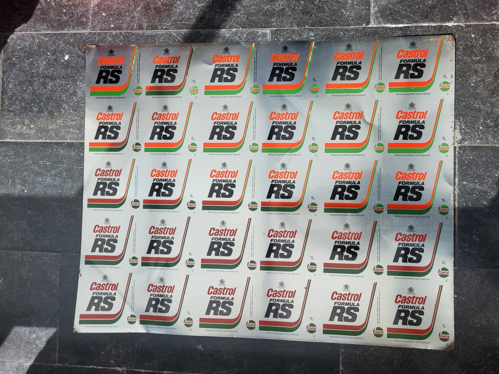 Castrol plaat van blikken, Verzamelen, Ophalen