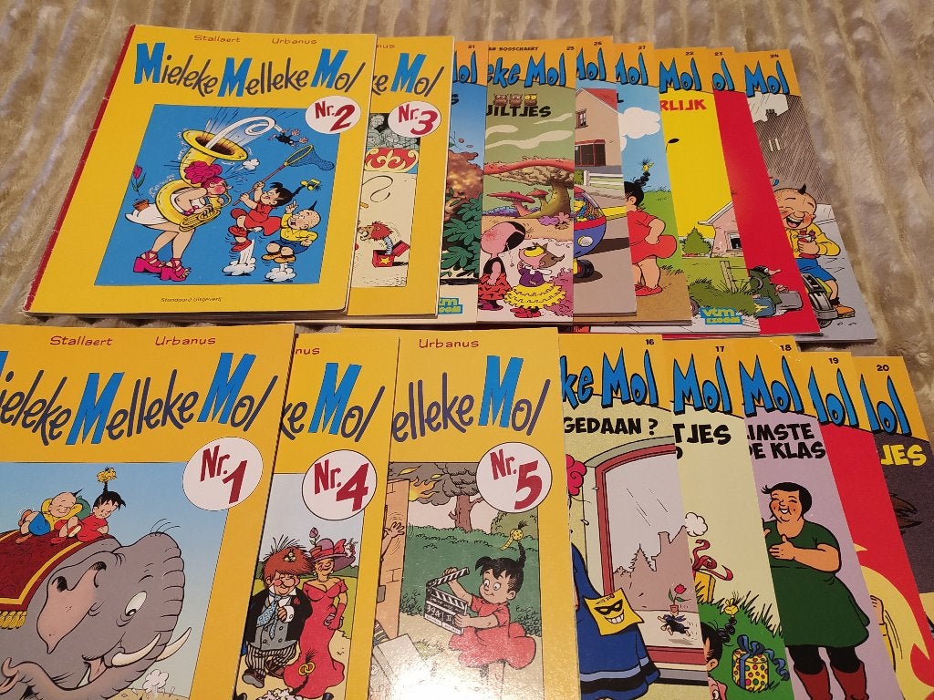 mieleke melleke mol, Boeken, Meerdere stripboeken, Ophalen of Verzenden, Gelezen