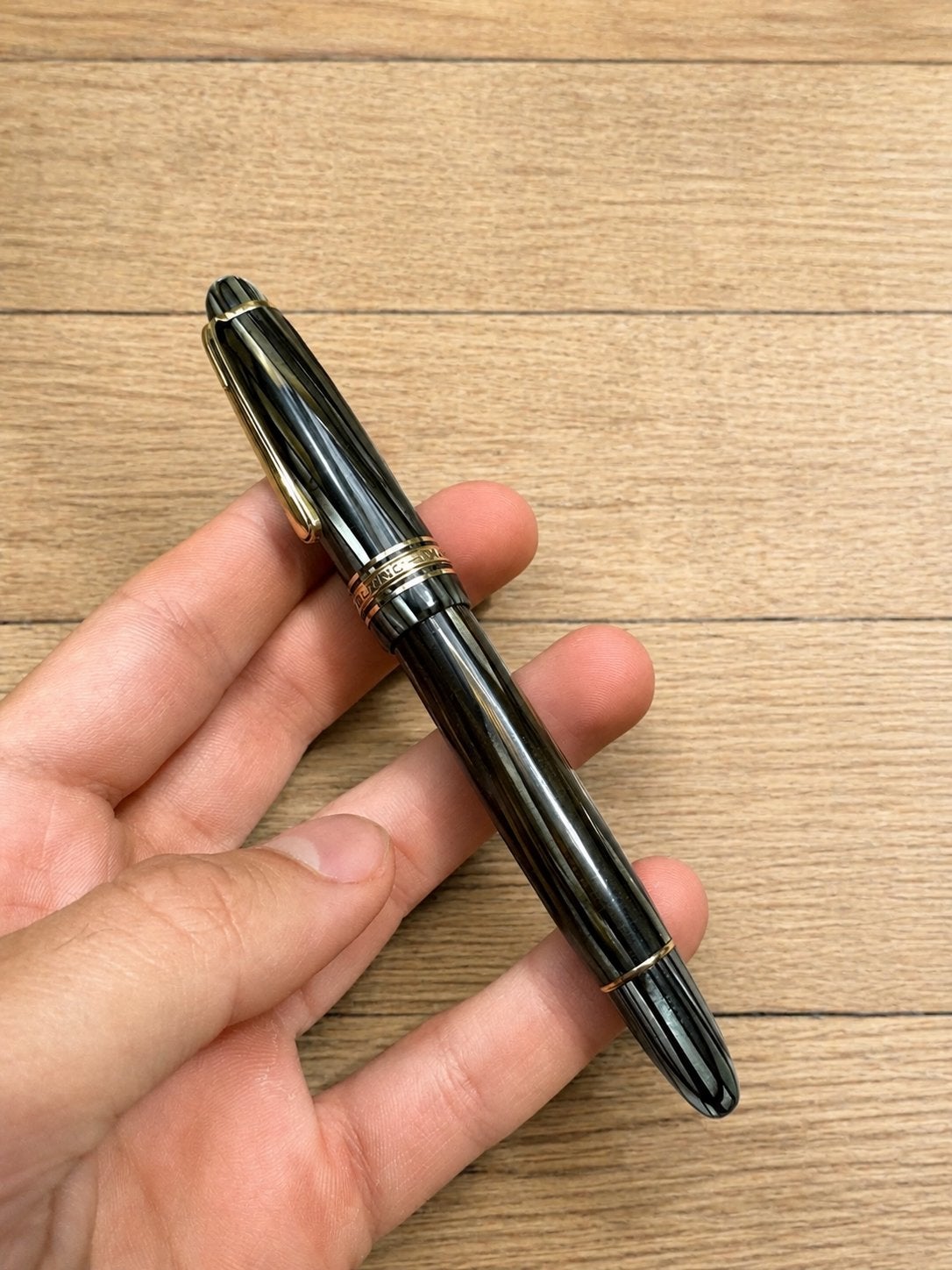 Montblanc Masterpiece 144 striated grijs vulpen, Ophalen of Verzenden, Zo goed als nieuw, Vulpen