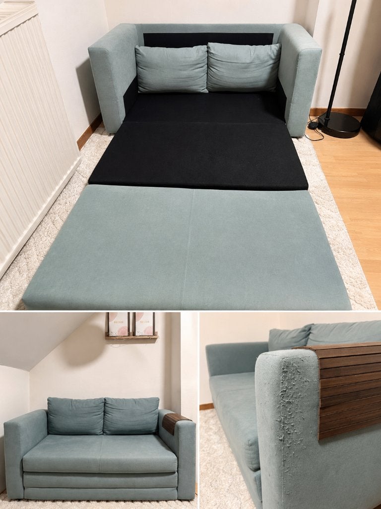 Canapé vert, Maison & Meubles, Moins de 75 cm, Moins de 150 cm, Banc droit, Enlèvement
