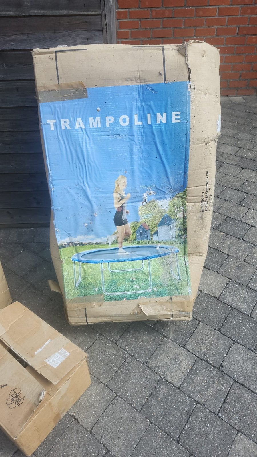 Trampoline plus net, Kinderen en Baby's, Speelgoed | Buiten | Trampolines, Ophalen, Gebruikt