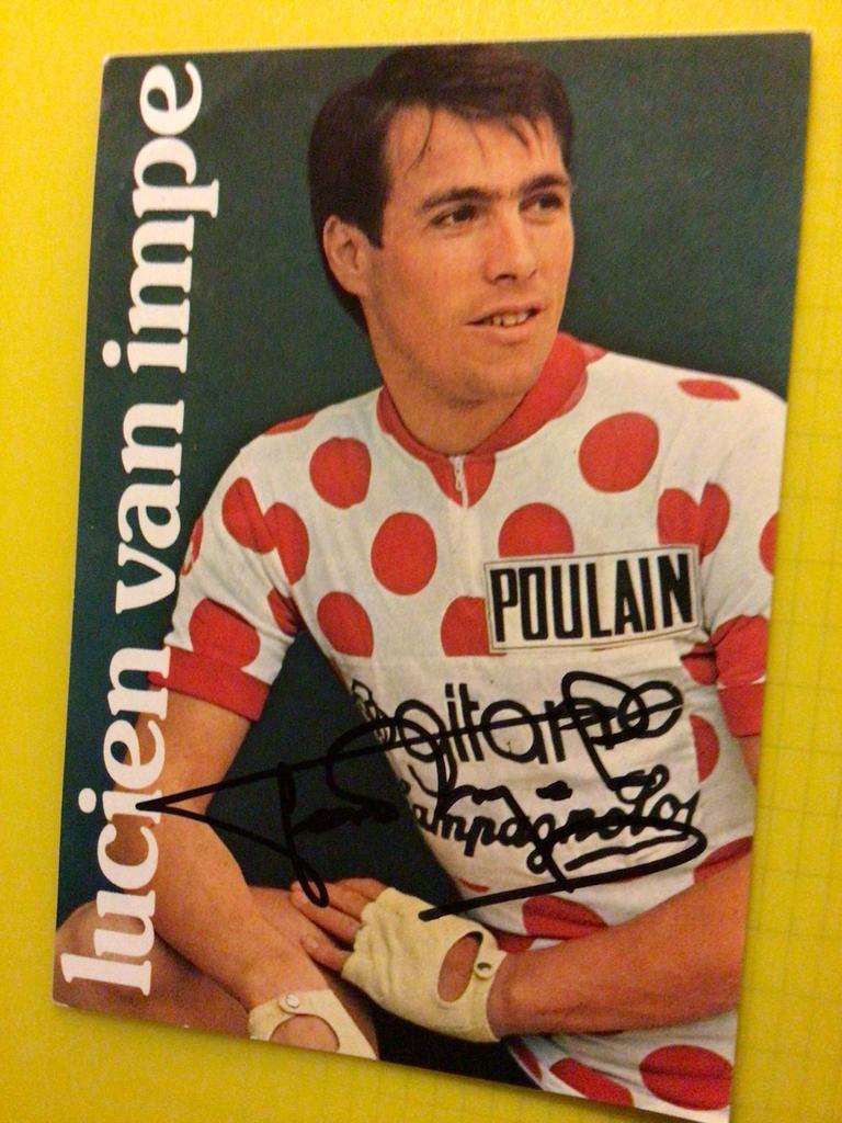 wielerkaart 1975 team gitane lucien van impe  signe, Envoi, Comme neuf