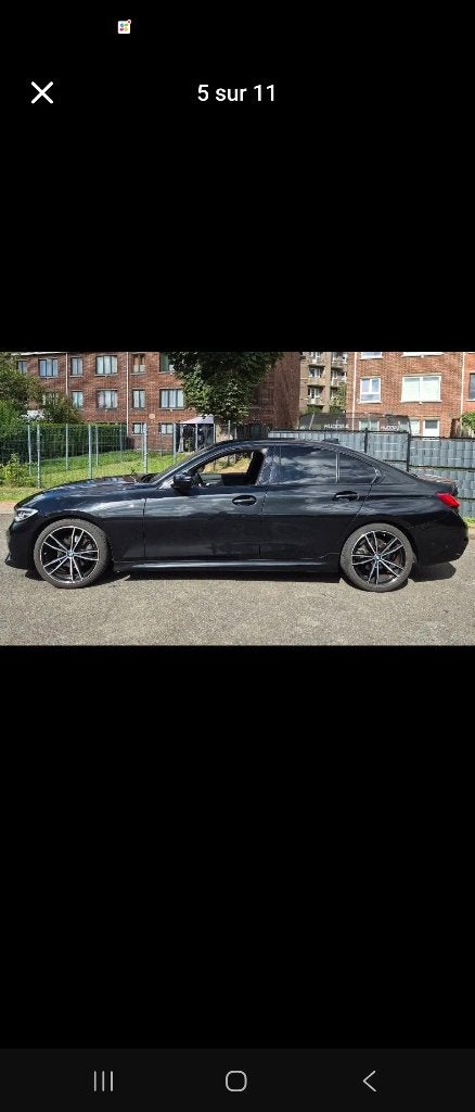 BMW 320d G20 Pack M Int/Ext - Boîte Auto, Cuir, Euro 6, Carnet d'entretien, Noir