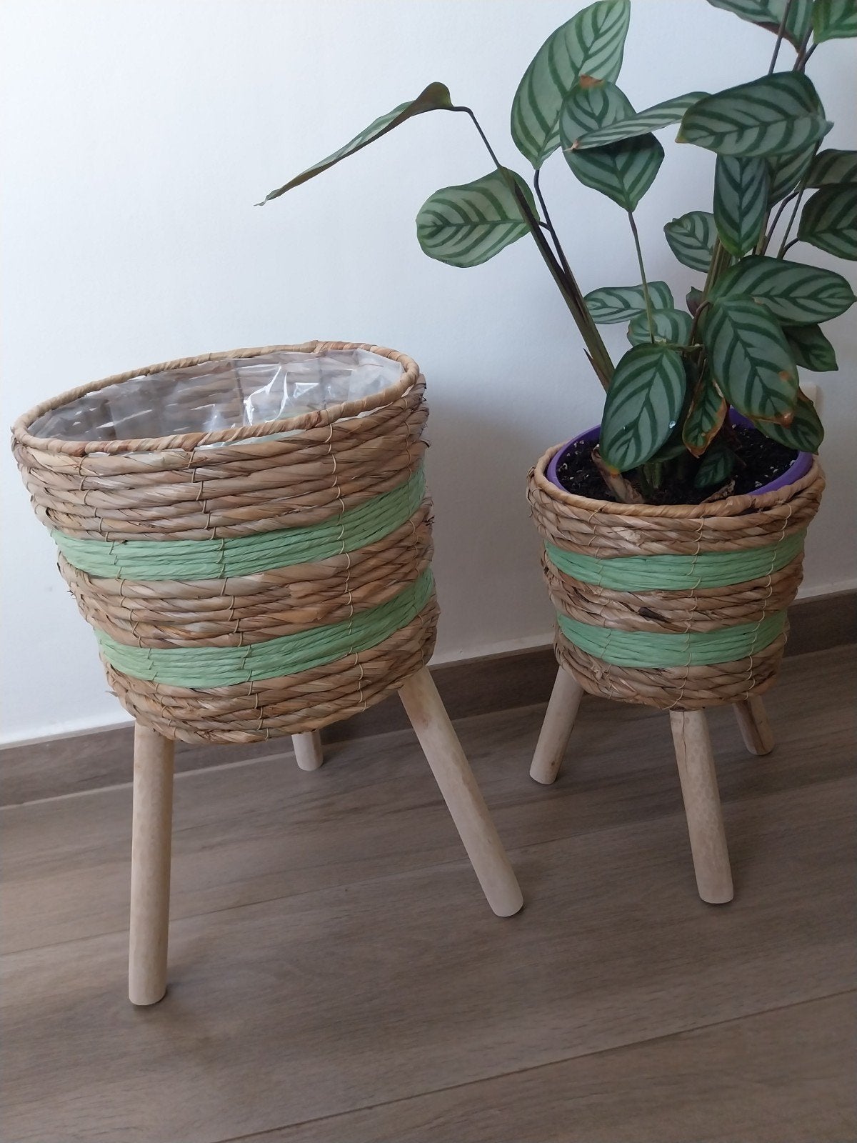 Twee mooi bloempotten, Ophalen