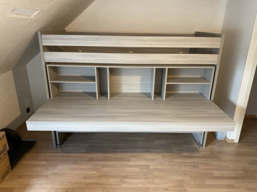 Stapelbed met bureau, Enfants & Bébés, Chambre d'enfant | Lits superposés & Lits mezzanines, Comme neuf, Lits superposés, Enlèvement