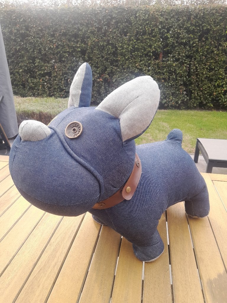 Bouledogue français Jack & Jones en jean bleu marine, Bleu, Enlèvement, Autres matériaux, Moderne