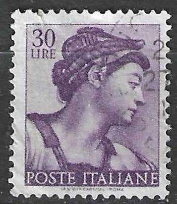 Italie 1961 - Yvert 832 - Œuvres de Michel-Ange (ST), Envoi, Affranchi