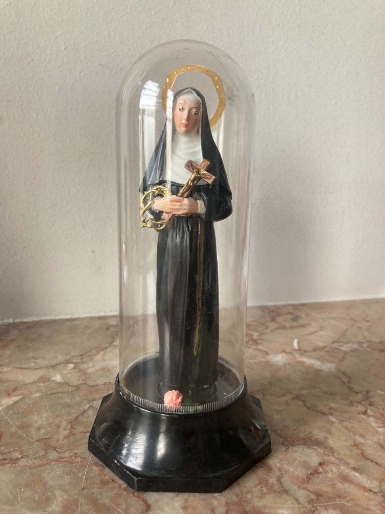 Beeldje Heilige Rita (18 cm), Ophalen of Verzenden, Gebruikt, Beeld(je), Christendom | Katholiek