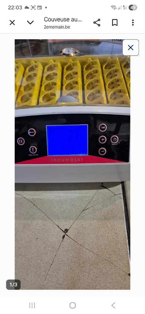 Couveuse automatique incoubateur, Dieren en Toebehoren, Ophalen, Zo goed als nieuw, Broedmachine