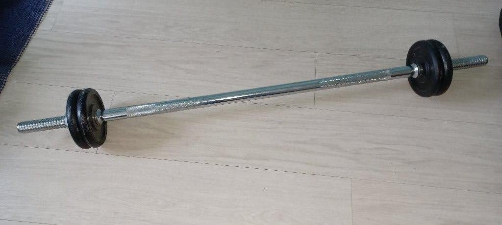 Halterset, Sport en Fitness, Fitnessmaterialen, Halterset, Armen, Borst, Ophalen