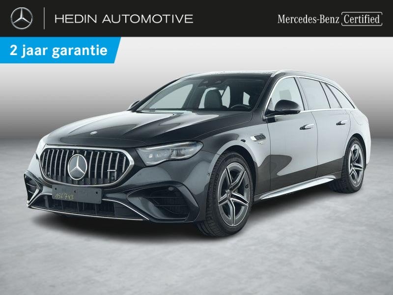 Mercedes-Benz E-KLASSE 53 AMG HYBRID 4MATIC+ Break | Panoram, Auto's, Automaat, Stof, Zwart, Zwart