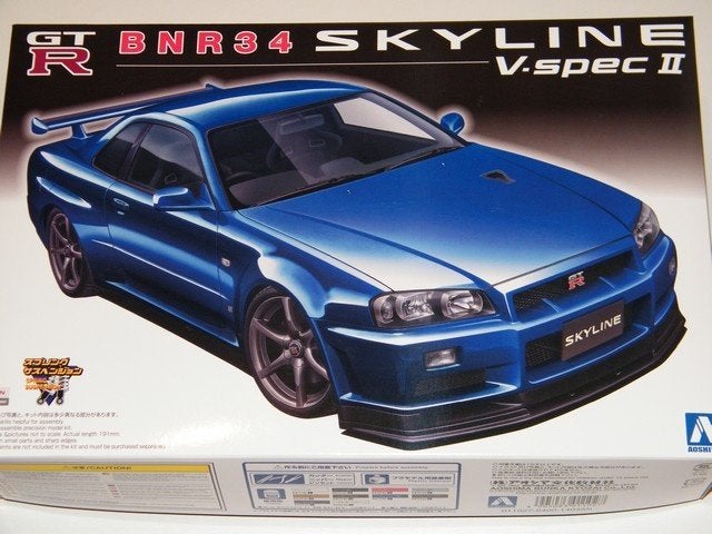 Nieuw! Nissan Skyline V-Spec II GT-R BNR34 – bouwmodel 1:24, Overige merken, Auto, Verzenden, Groter dan 1:32