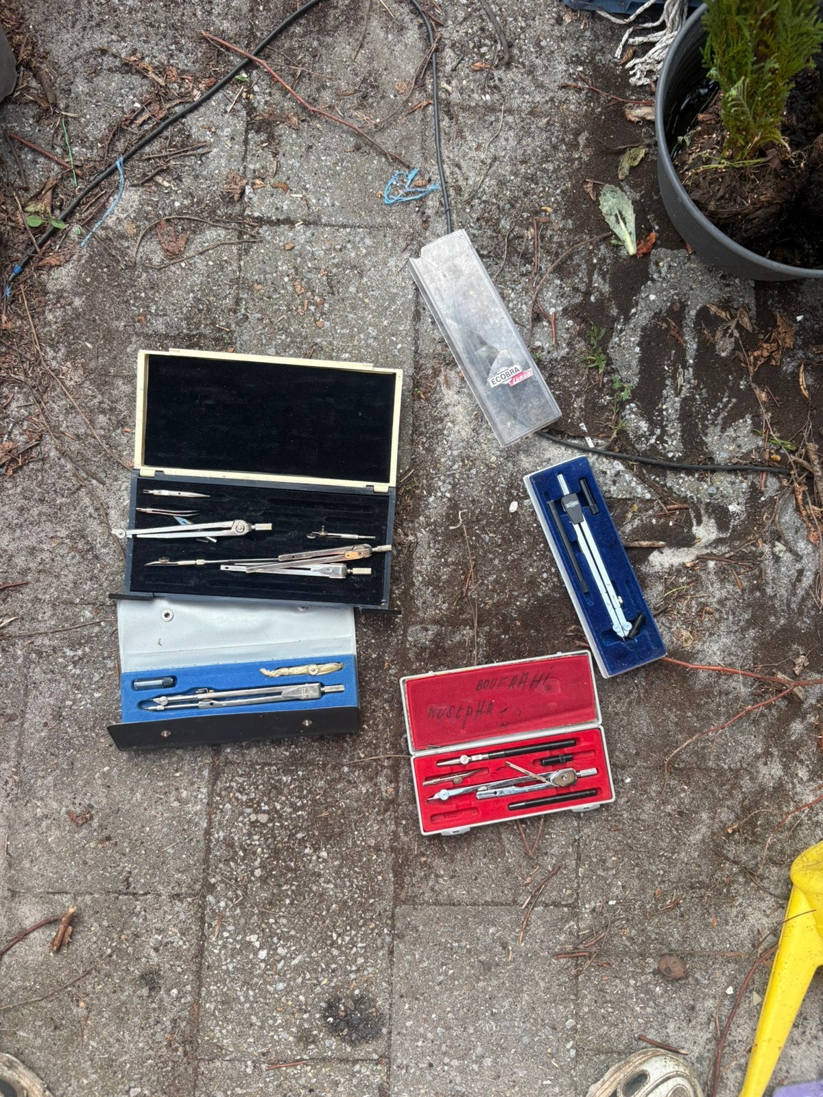 Partij Vintage Technische Passersets, Antiek en Kunst, Ophalen