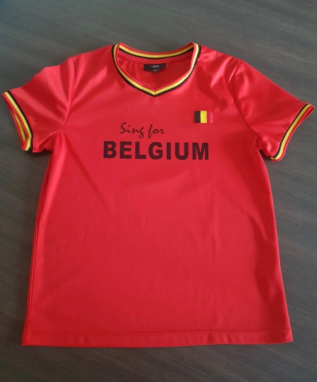 Voetbaltruitje  " De Rode Duivels ", Enlèvement