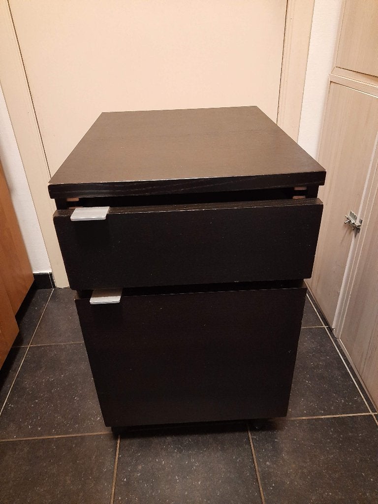 IKEA MALM caisson de bureau à roulettes, Enlèvement, Utilisé
