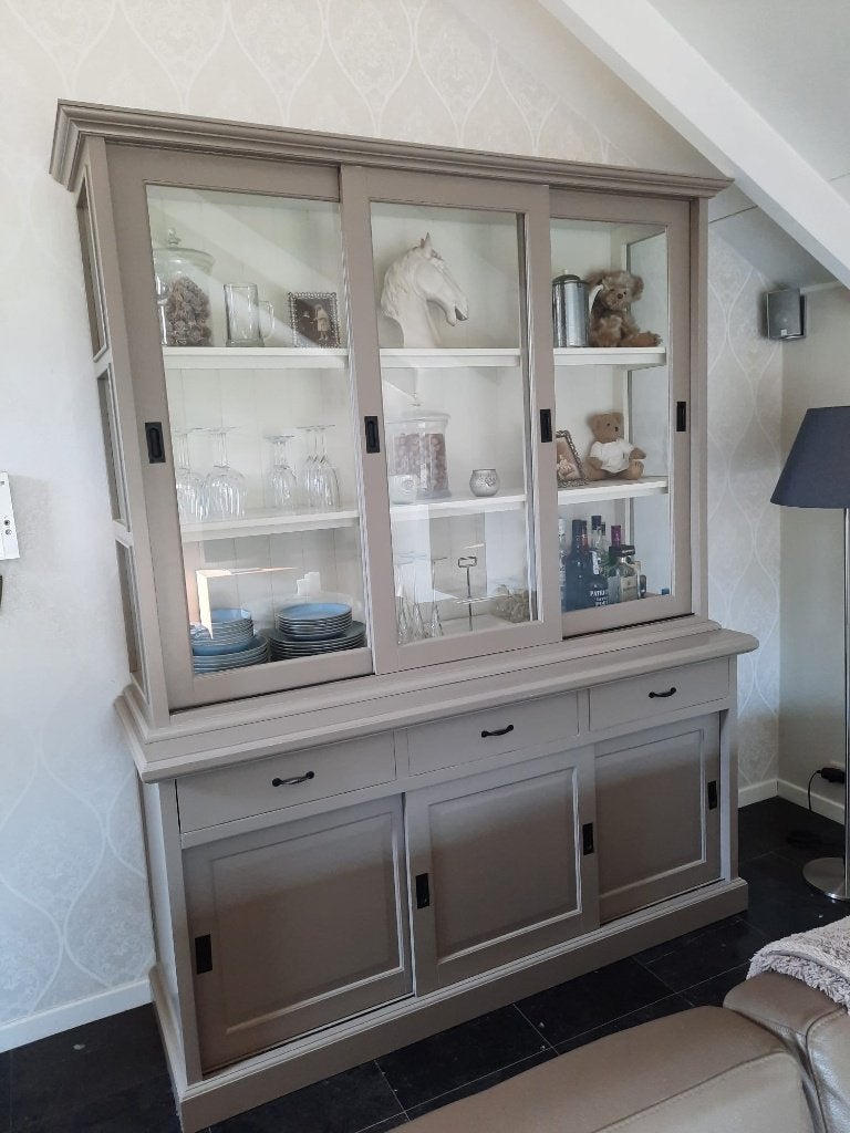 Tijdloze mooie vitrine kast, Ophalen, Gebruikt