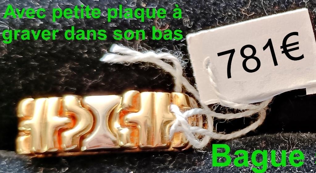 Bague articulée type Bulgari Parentesi souple, or 18K, neuve, Bijoux, Sacs & Beauté, Bagues, Neuf, Enlèvement ou Envoi, Femme ou Homme