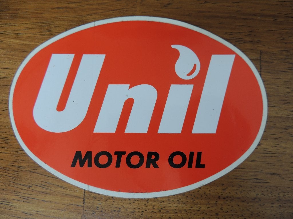 Unil Motor oil sticker, Collections, Envoi, Comme neuf, Voiture ou Moto