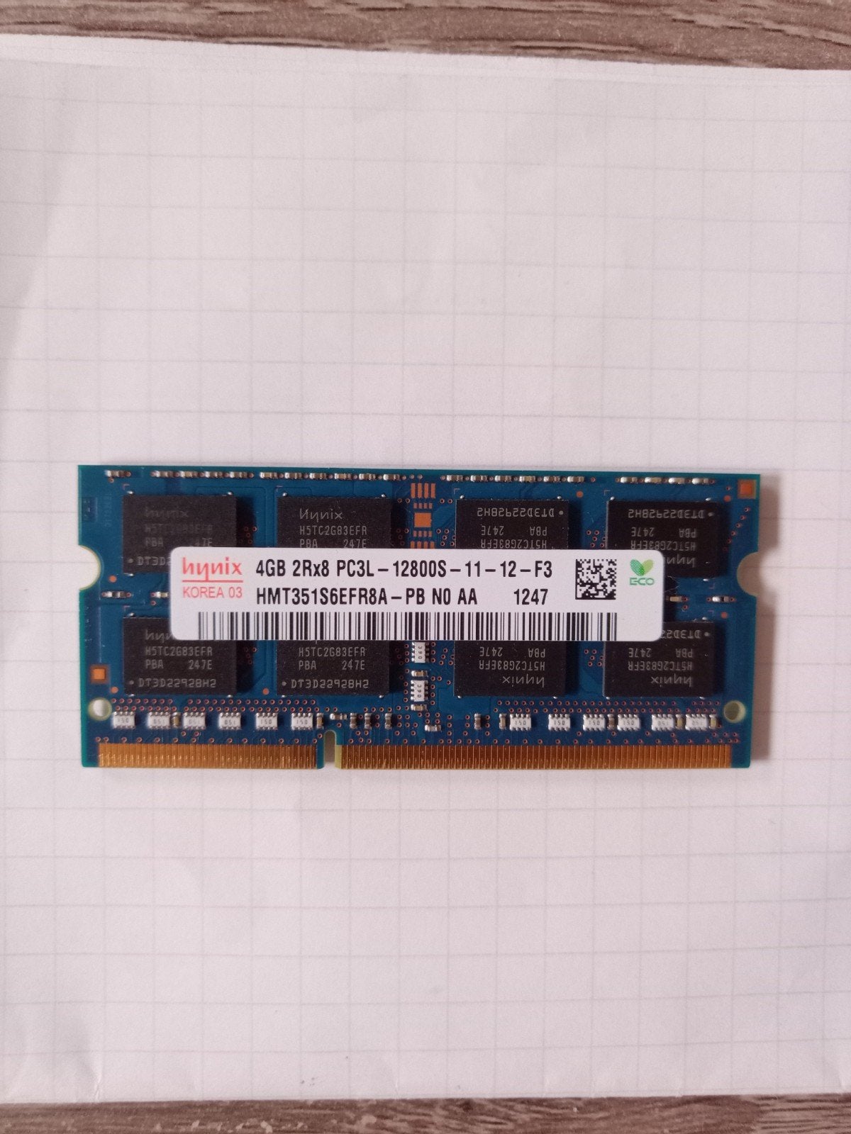 RAM Hynix 4GO DDR3L 1600 MHz PCL3-12800S SO-DIMM, Informatique & Logiciels, Enlèvement ou Envoi, DDR3, Utilisé, Laptop