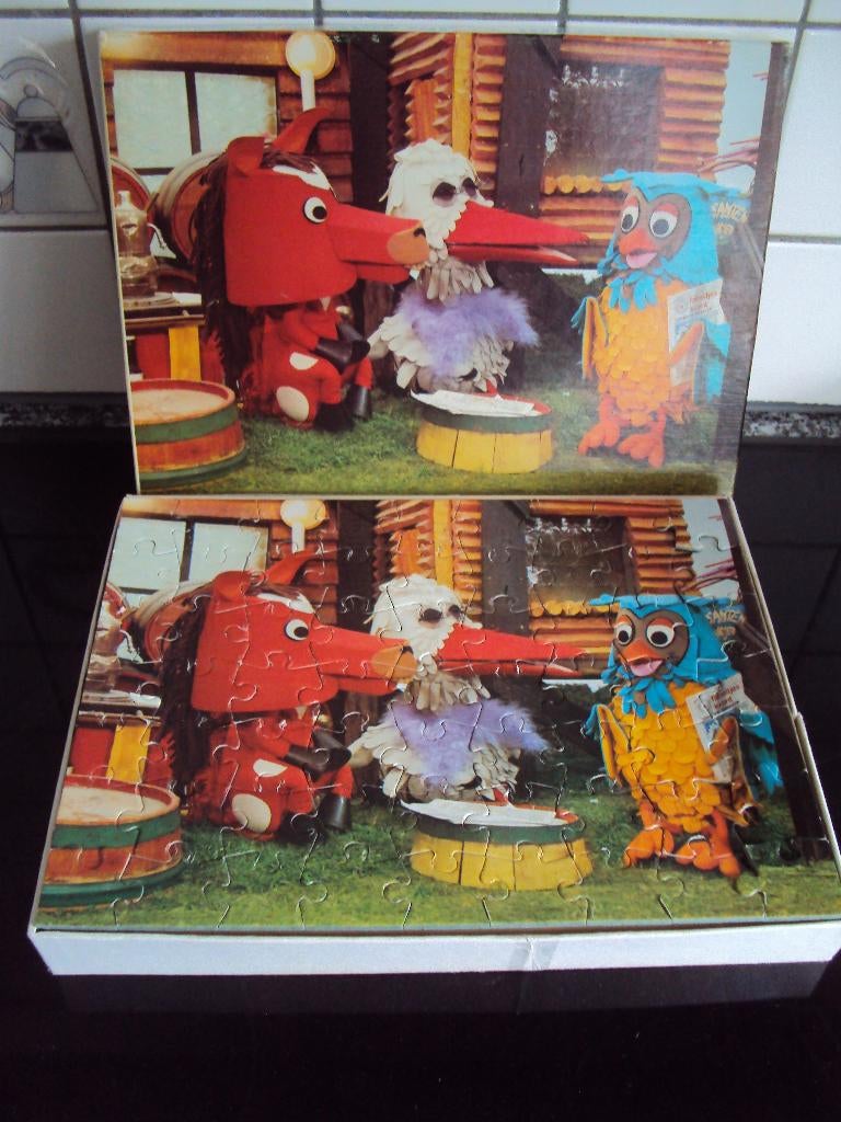 Puzzel "Fabeltjeskrant" Vintage jaren '60-70 *80 stuks*, Ophalen of Verzenden, Meer dan 50 stukjes