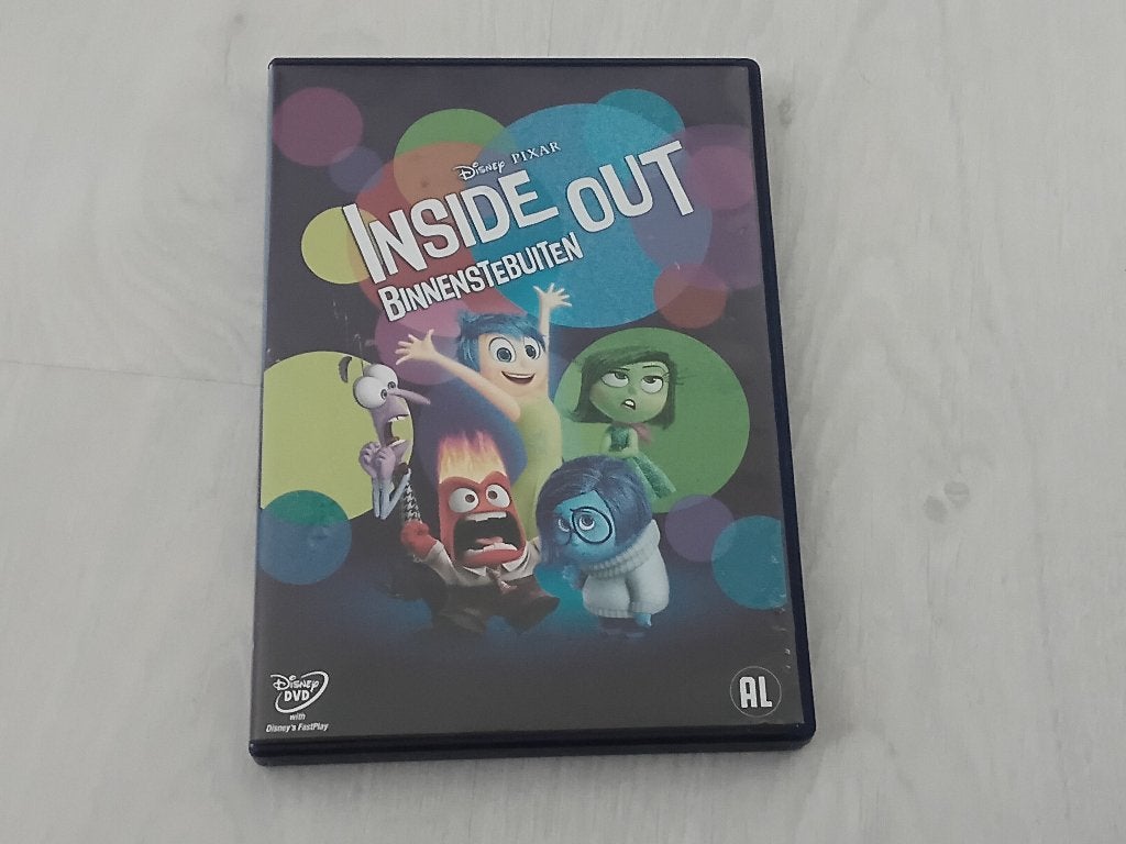 Inside Out DVD Filmpje, Ophalen, Zo goed als nieuw, Animatie, Inclusief doosje