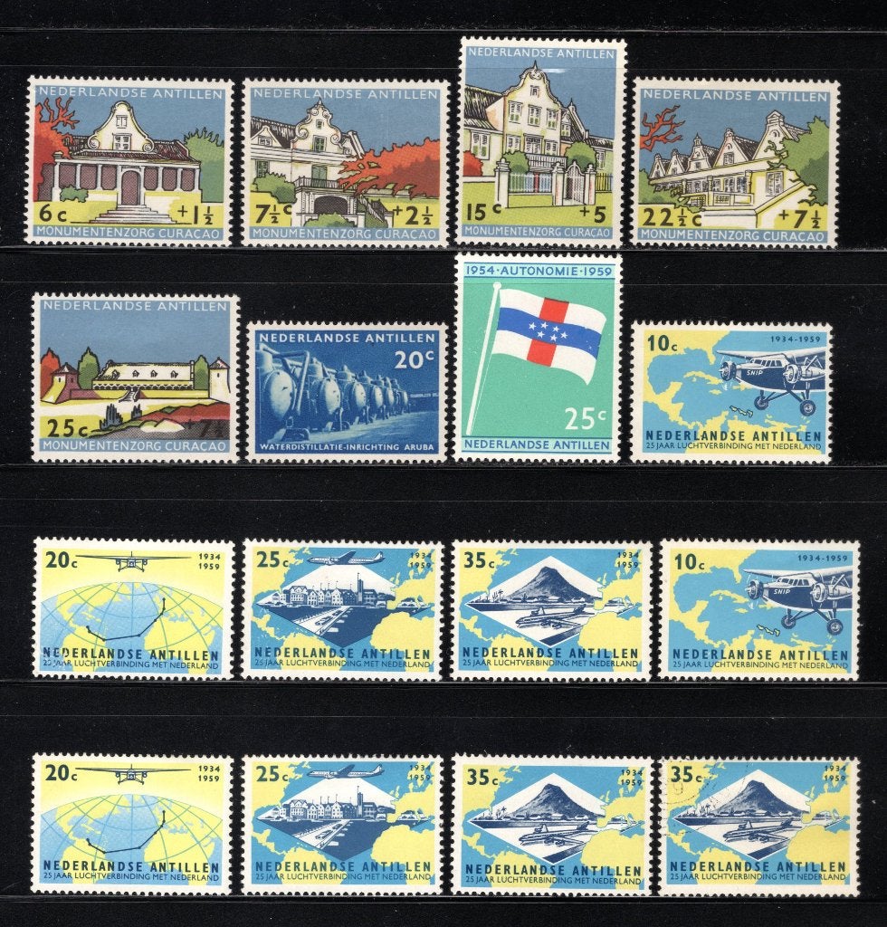 NL. Antilles Lot 1959 MH/MNH, Timbres & Monnaies, Timbres | Antilles néerlandaises, Envoi, Non oblitéré