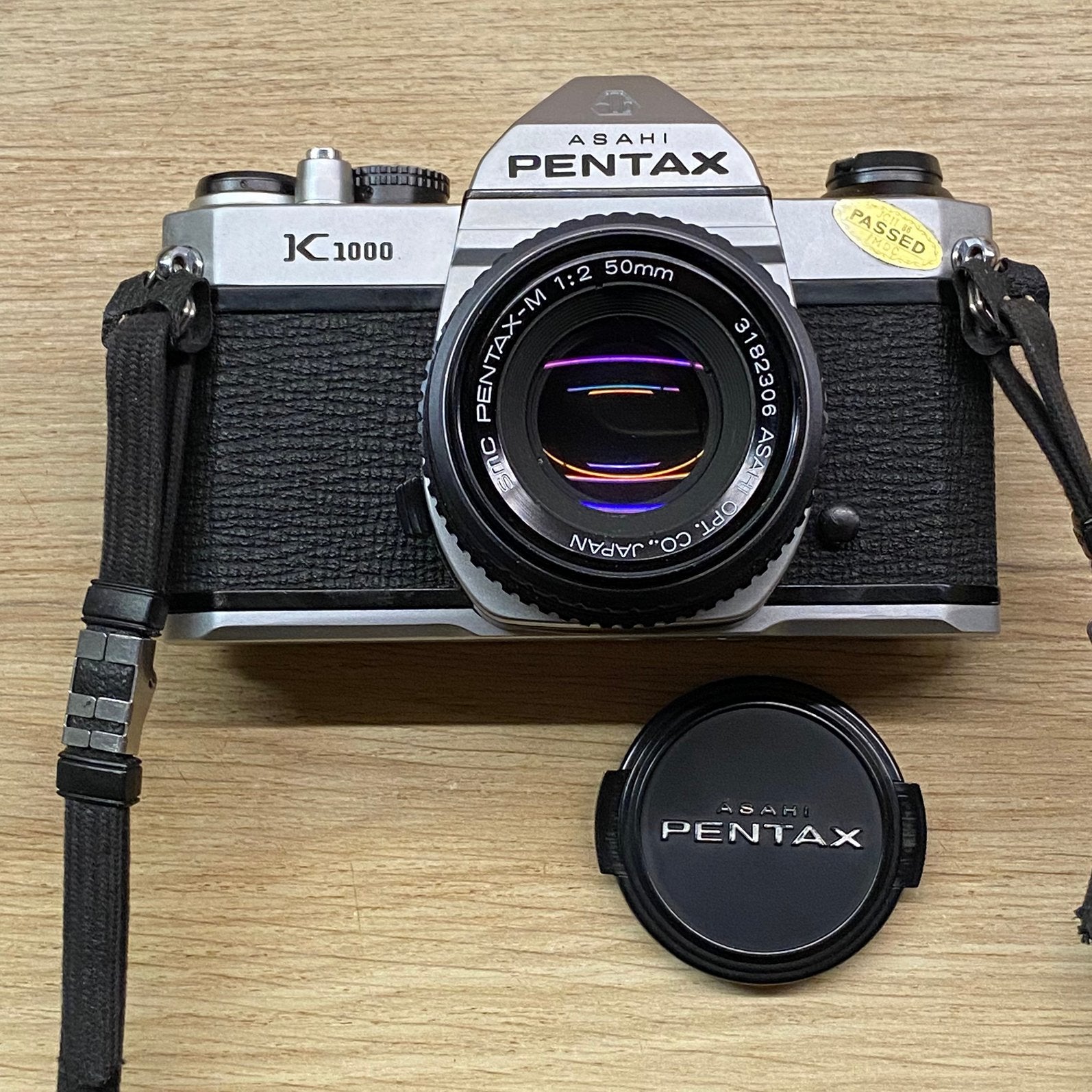 Pentax K-1000, Pentax-M 50mm f2 *comme neuf, Enlèvement ou Envoi, Comme neuf, Reflex miroir, Pentax