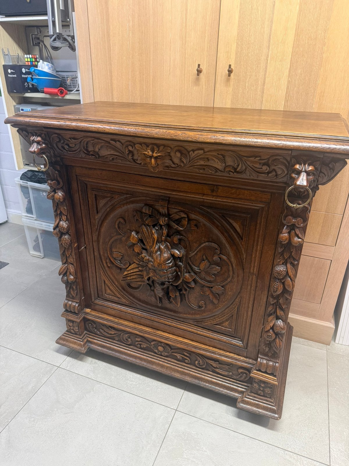 Armoire ancienne en chêne, Enlèvement