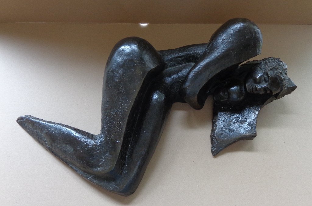 BETTY WACHSSTOCK / MOEDERSCHAP / SCULPTUUR BRONS / L= 68cm, Enlèvement, Brons