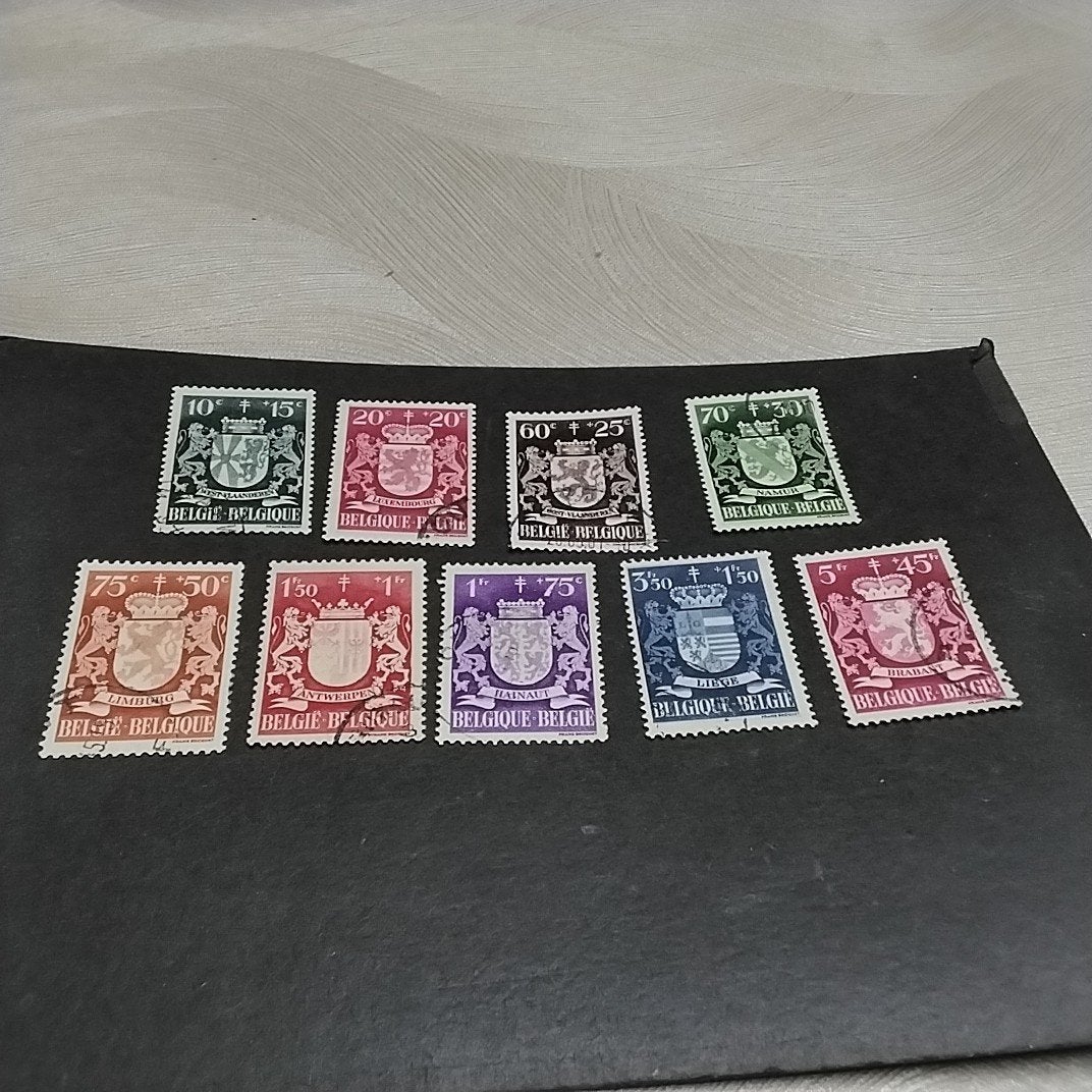 BELGIE 716/724 gestempeld met cote 4,50 €, Ophalen of Verzenden, Gestempeld