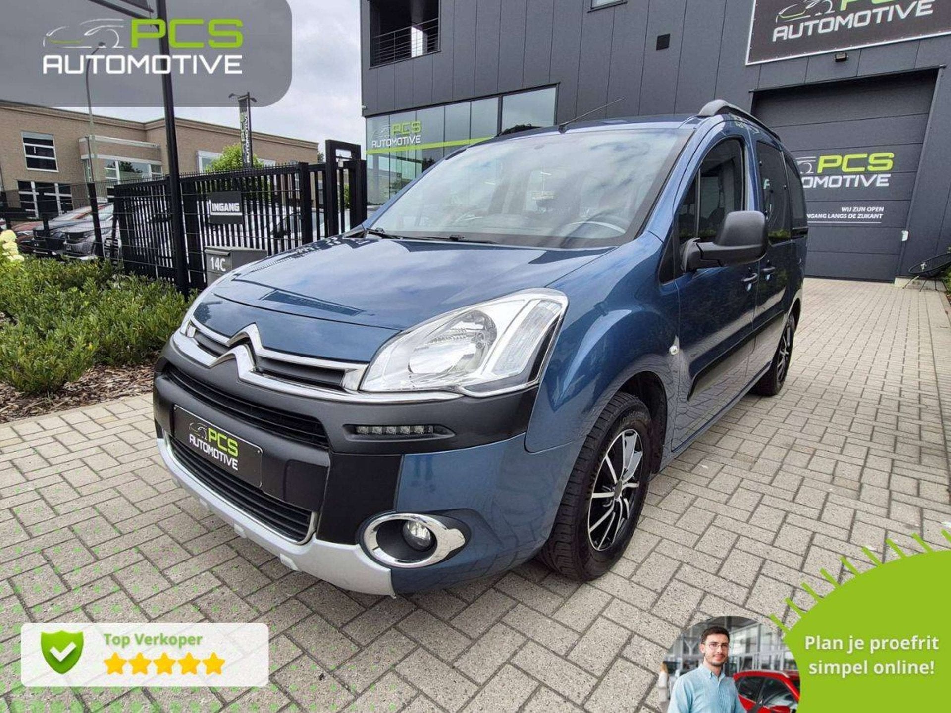 Citroen Berlingo Multispace / 1.6 Diesel / 1e Eigenaar / 12, Stof, Zwart, 4 cilinders, Blauw