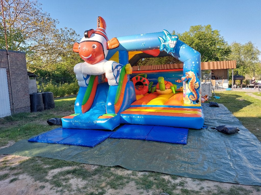 Springkasteel Nemo te huur, Hobby & Loisirs créatifs, Articles de fête | Location, Neuf, Enlèvement