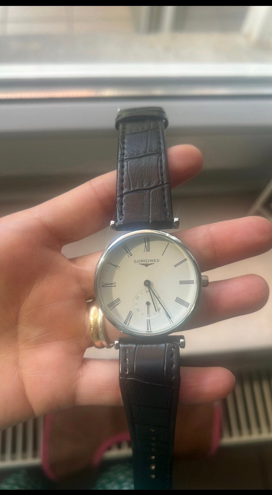 Montre Longines, Handtassen en Accessoires, Horloges | Dames, Ophalen, Zo goed als nieuw