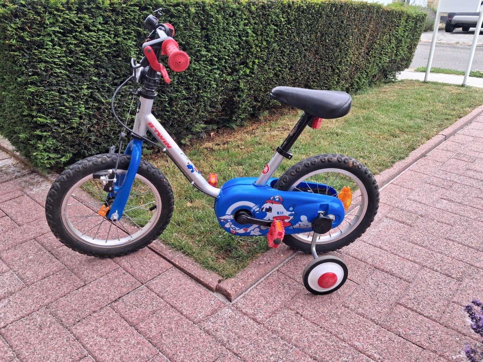 Gemengde fiets voor kinderen van +/- 3 tot 7 jaar oud - klei, Ophalen