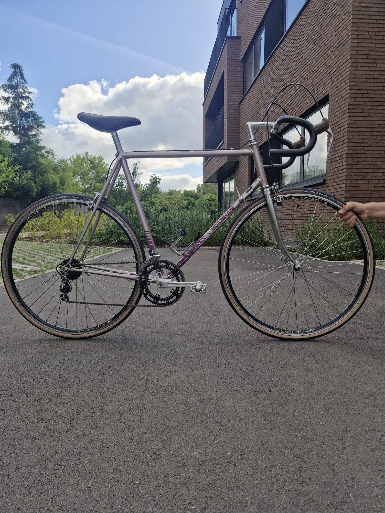 Retro Motobecane racefiets (Reynolds tubing), Fietsen en Brommers, Ophalen, Jaren '60 of nieuwer, Velgrem, Motobecane koersfiets racefiets vintage retro fiets koers velo