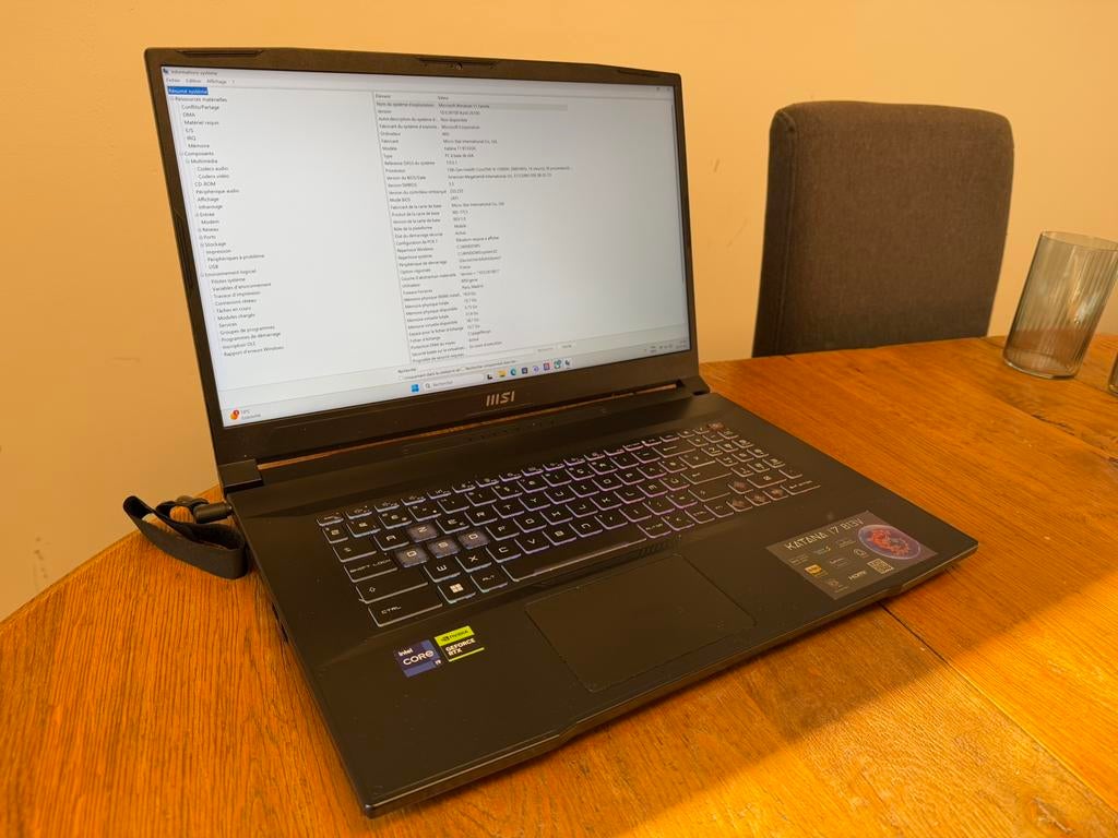 MSI Katana 17 – i9 / RTX 4070 – État impeccable, Computers en Software, Windows Laptops, Zo goed als nieuw, 17 inch of meer, SSD