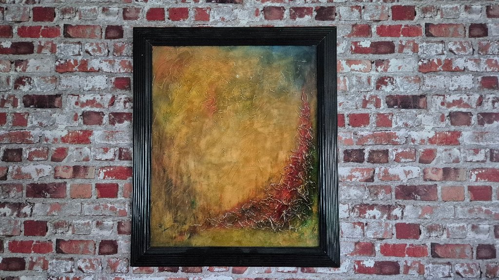 Olieverfschilderij herfst, Antiek en Kunst, Ophalen, Olieverf
