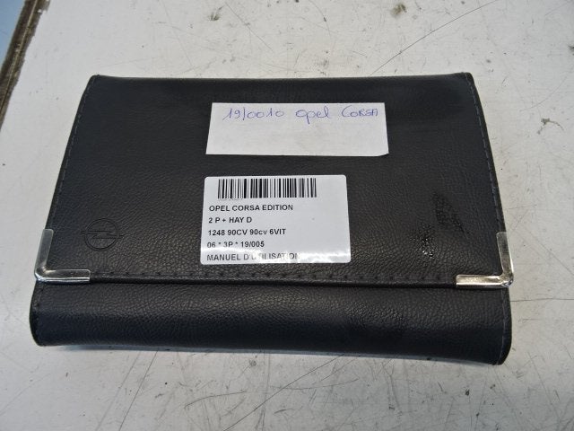MANUEL UTILISATEUR Opel Corsa D (01-2006/12-2014), Utilisé, Opel