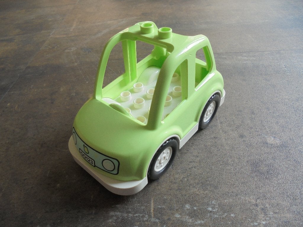 Lego Duplo Car High Cab (zie foto's) !!!LEZEN!!!, Kinderen en Baby's, Speelgoed | Duplo en Lego, Ophalen of Verzenden, Gebruikt