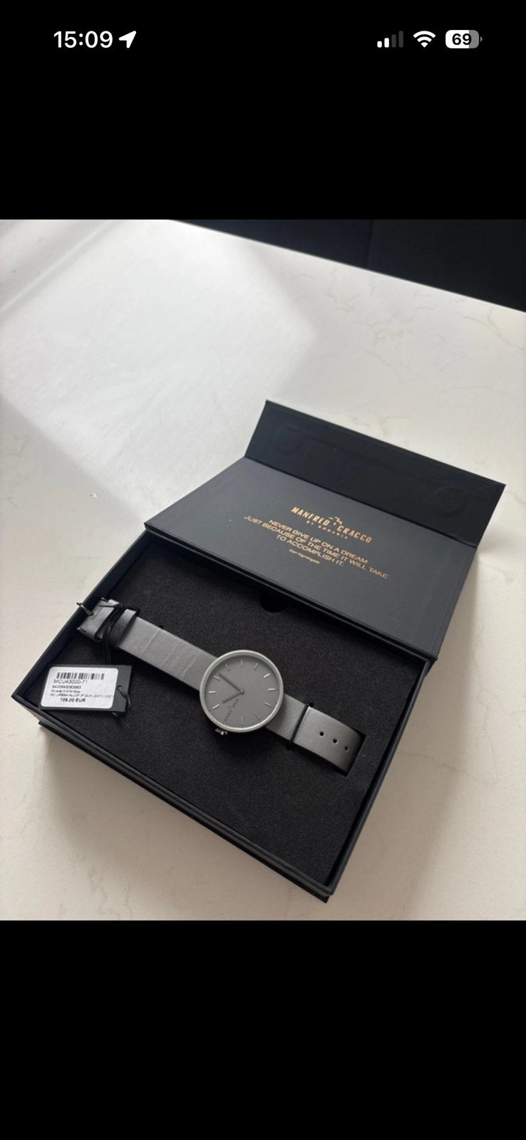 Horloge Manfred Cracco, Bijoux, Sacs & Beauté, Montres | Hommes, Enlèvement, Autres matériaux, Montre-bracelet, Autres marques