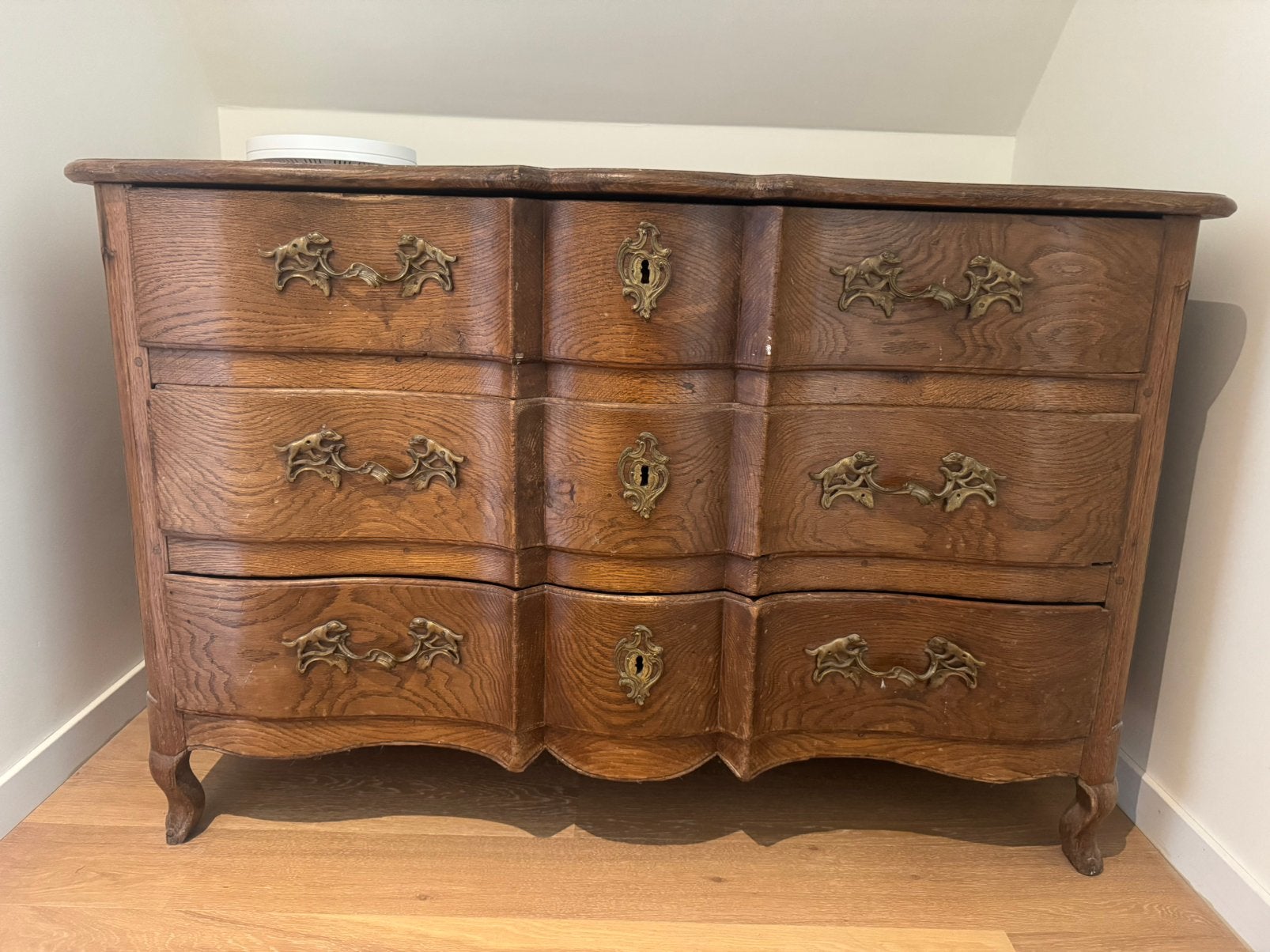 Commode en bois massif, Maison & Meubles, Armoires | Commodes, 3 ou 4 tiroirs, Moins de 100 cm, Comme neuf, 100 à 150 cm