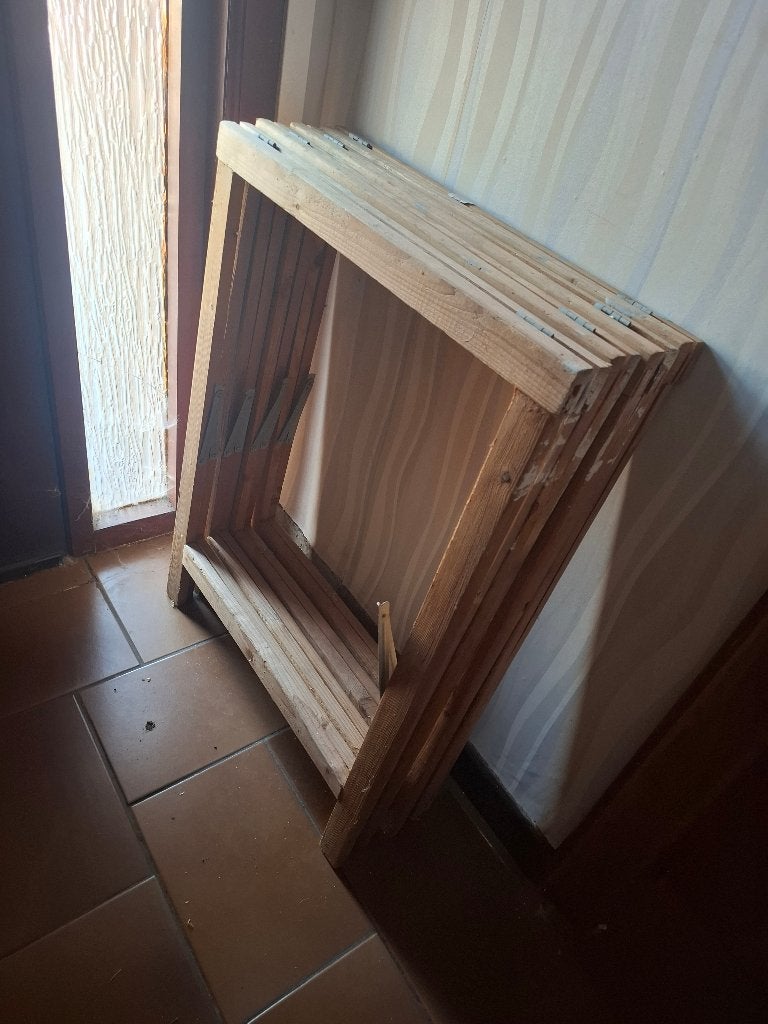 4 x schraag, Doe-het-zelf en Bouw, Steigers, Ophalen, Zo goed als nieuw, Overige typen, Minder dan 2 meter