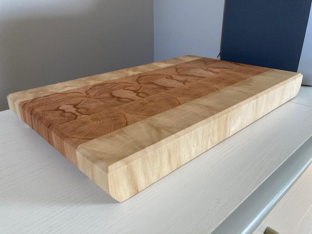 Handgemaakte kopshouten snijplank, Snij-/serveerplank, Ophalen of Verzenden, Nieuw, Hout