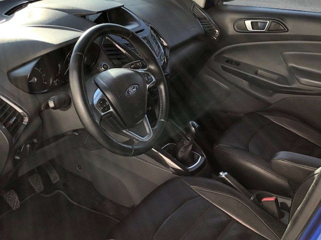 Ford EcoSport EcoBoost Titanium (bj 2015), Auto's, Euro 5, Gebruikt, Ecosport, Blauw