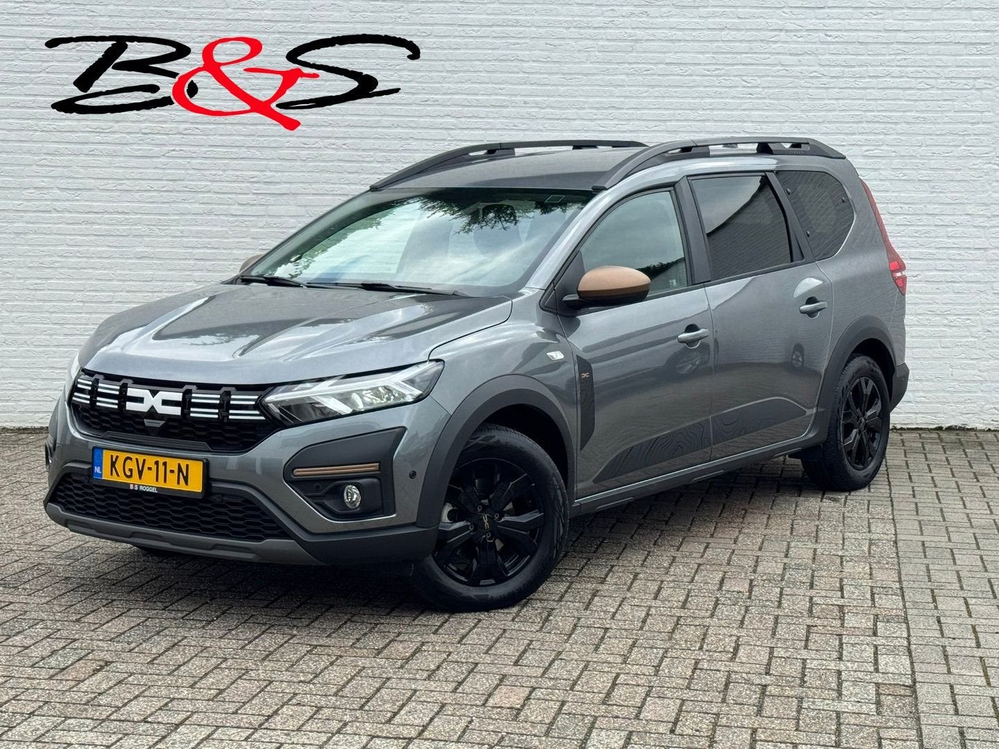 Dacia Jogger 1.6 Hybrid 140 Extreme 7p. Cruise Camera Navi C, Auto's, Automaat, Monovolume, Bedrijf, Grijs